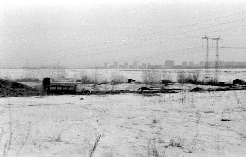 Место будущего строительства Олимпийской деревни в 1973 году