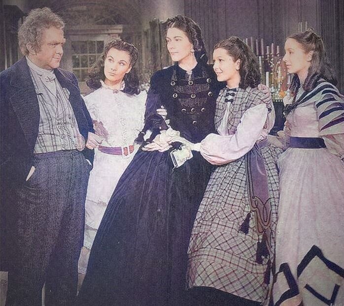 Семья О'Хара. Источник: https://static.wikia.nocookie.net/gonewiththewind/images/5/58/OHara_Family1.jpg/revision/latest/scale-to-width-down/698?cb=20210716000955