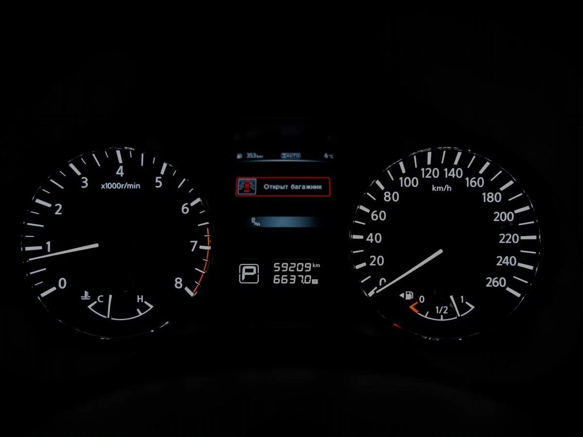 Приборная панель модели.