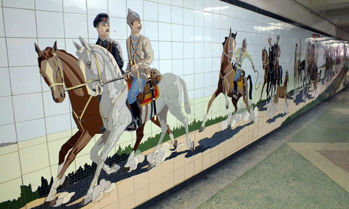    Мозаика "Первая конная армия" в переходе на ул. Московской/пр. Буденовском