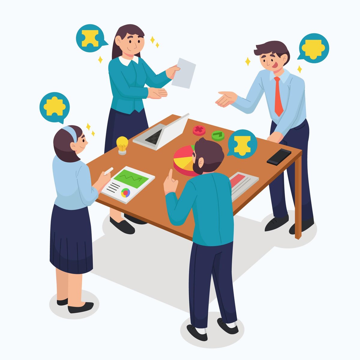 Изображение от <a href="https://ru.freepik.com/free-vector/flat-design-teamwork-concept-with-table_19948903.htm#query=%D0%B4%D0%B5%D0%BB%D0%BE%D0%B2%D0%B0%D1%8F%20%D0%B8%D0%B3%D1%80%D0%B0&position=37&from_view=search&track=ais">Freepik</a>