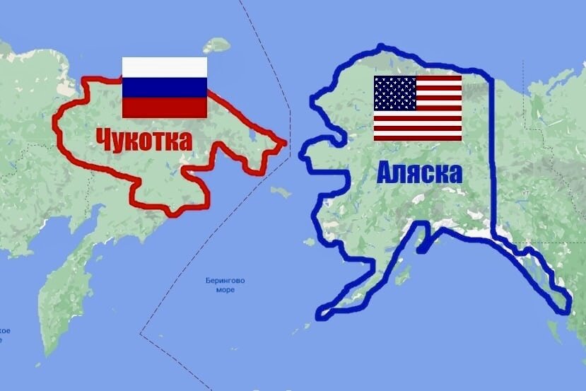 Карта сша с аляской