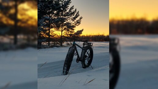 Зимние велопрогулки на фэтбайке