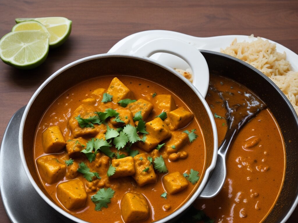 Карри - это ароматное блюдо индийской кухни, представляющее собой рагу из овощей, бобовых или мяса в пряном соусе.