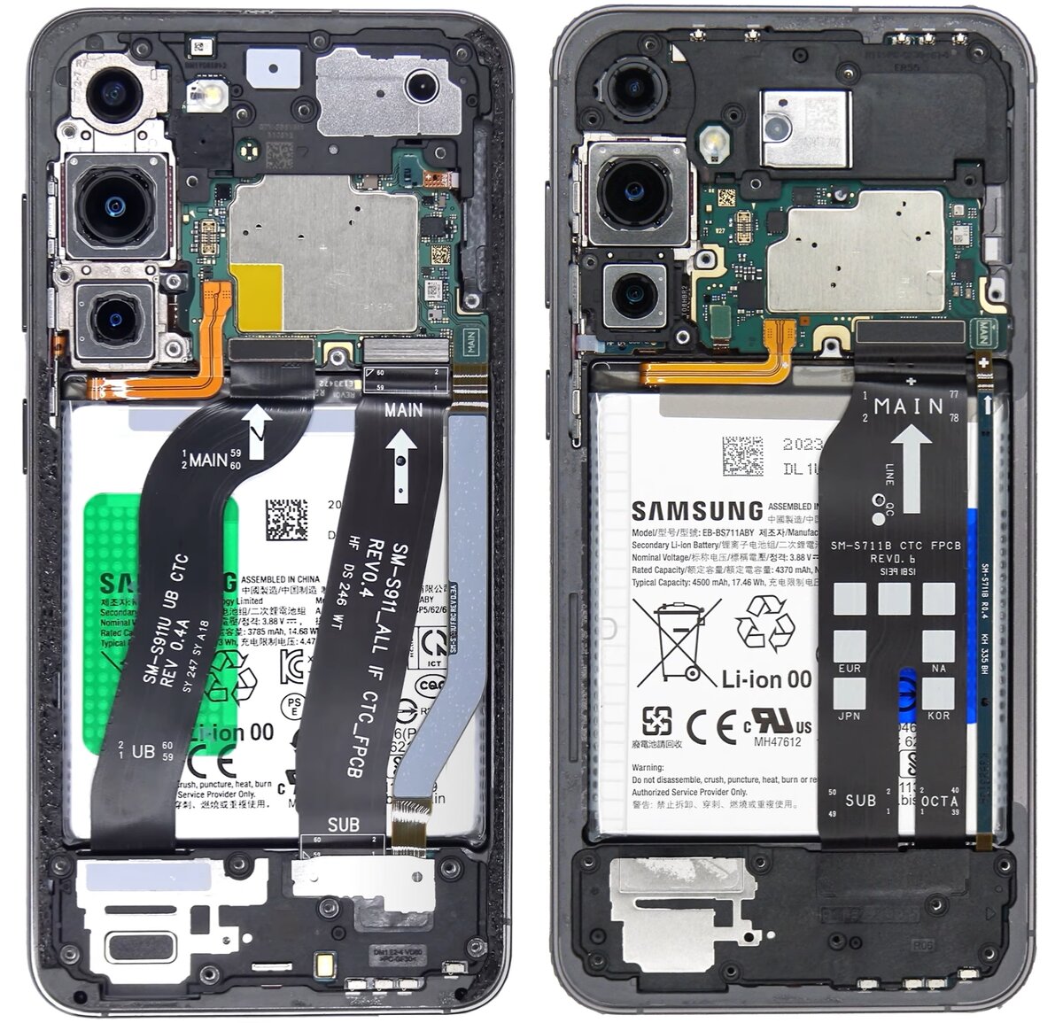 Внутренности Samsung Galaxy S20 и Galaxy S20 Ultra показали на фото