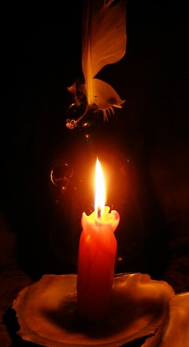 - Так... Тушить пожар воздухом не выходит. Что нужно, чтобы потушить свечку? Убрать воздух? Убрать свечку? Поубивать пасечников? Но через 100 лет синтезируют парафин. Что делать? )