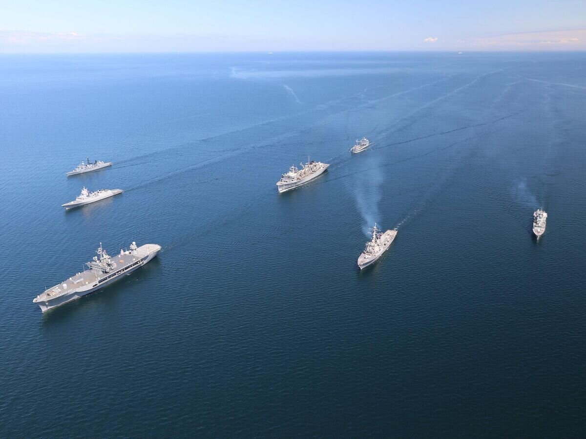    Корабли НАТО во время совместных учений BALTOPS в Балтийском море© Фото : German Navy