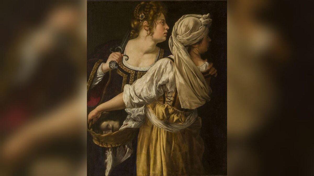 Артемизия Джентилески - Юдифь и ее служанка, 1615 г.