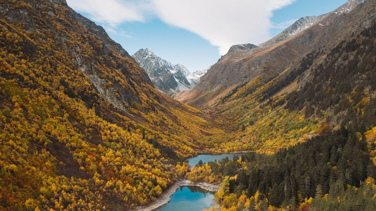 Осень в горах Кавказа