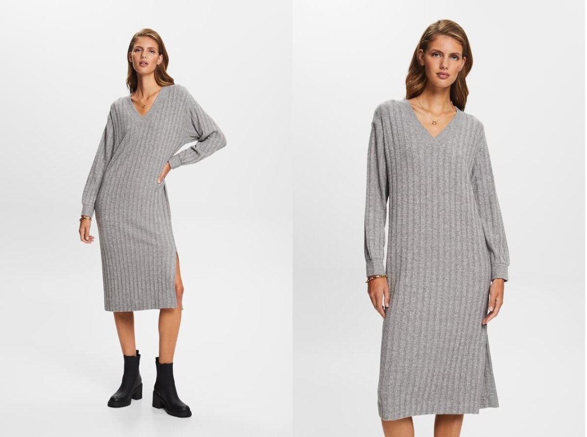 Как сочетать платье и свитер: правила комбинирования