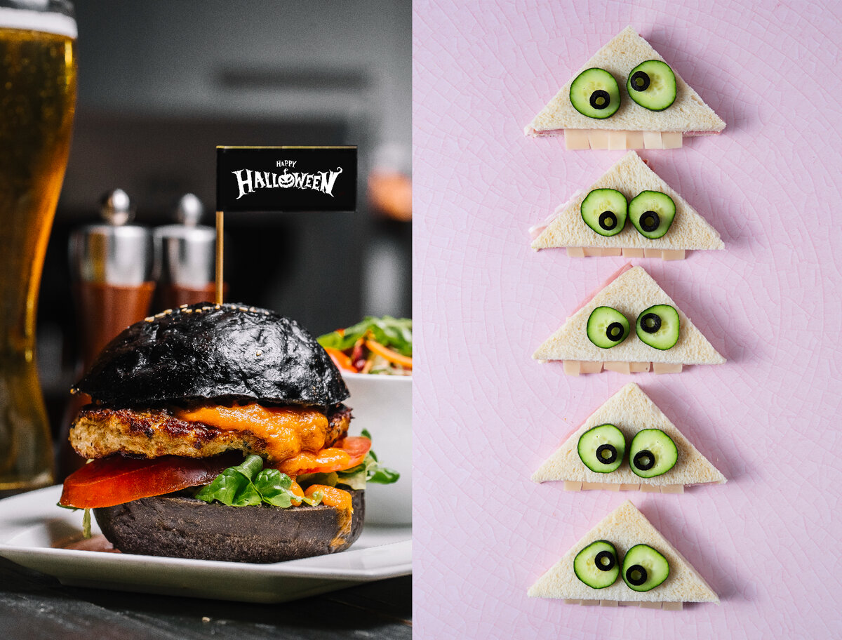 Угощение на хелуин. Фото https://clck.ru/36AdR8, https://clck.ru/36AdRj