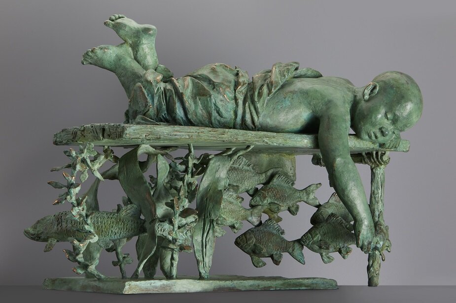 Юлия Федотова «Глубокие воды» (Созерцатель), 2022 © Галерея «Триумф»