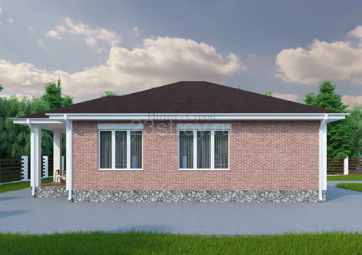 Дом Одноэтажный Кирпичный Проект 100 М2