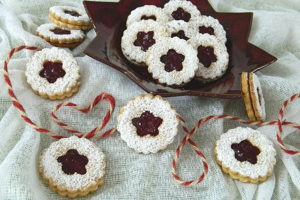 Печенье глаза ангела Рождественское