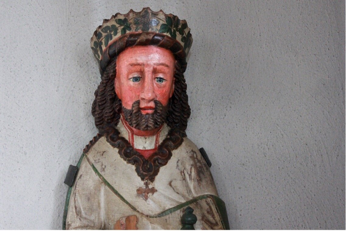 Изображение короля Олафа II Харальдссона. Фото: https://www.nordicpilgrim.com/about/