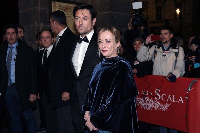    Джорджа Мелони и Андреа Джамбруно. Фото:  www.globallookpress.com/ IMAGO/www.imagephotoagency.it