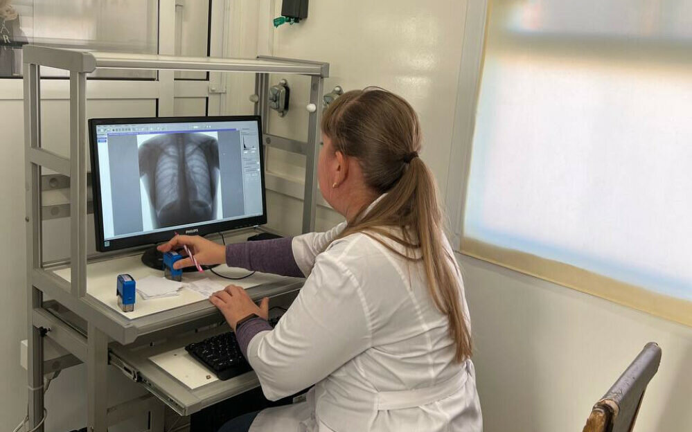    В ТЦ «Город Локомотив» обследование легких прошли более 90 человек Марина Шарт