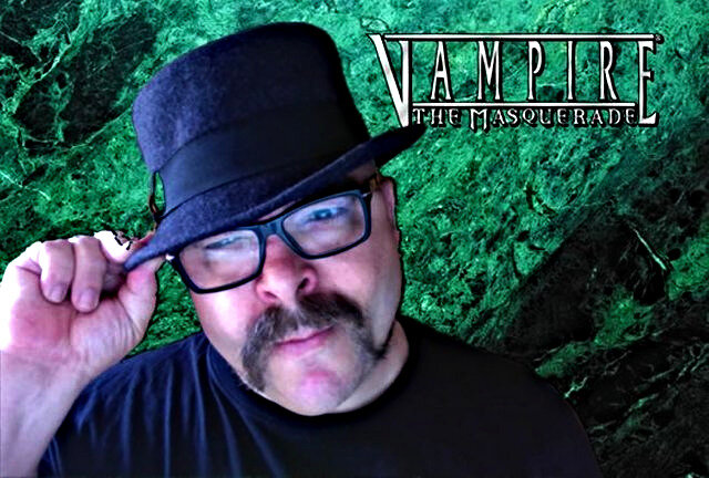 На первом фото Марк Рейн Хаген на втором фото Стюарт Дуглас Вик, основатели White Wolf Publishing.