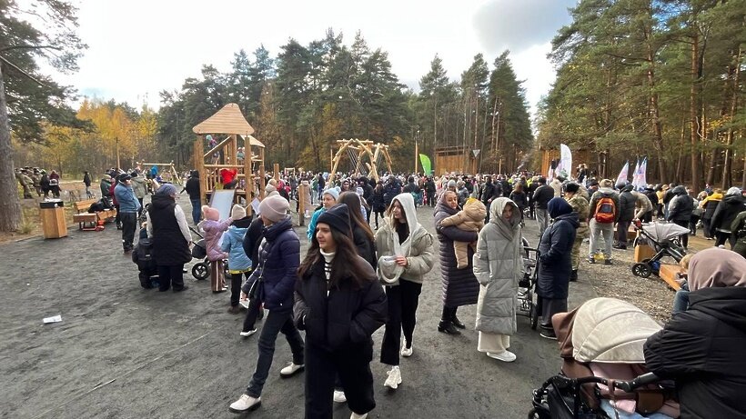    Открытие Томилинского лесопарка © Пресс-служба Министерства благоустройства Московской области