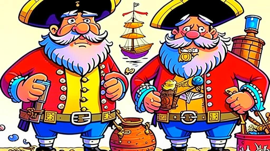 Ром и грог моряки. Слова мои, Креатура ИИ.