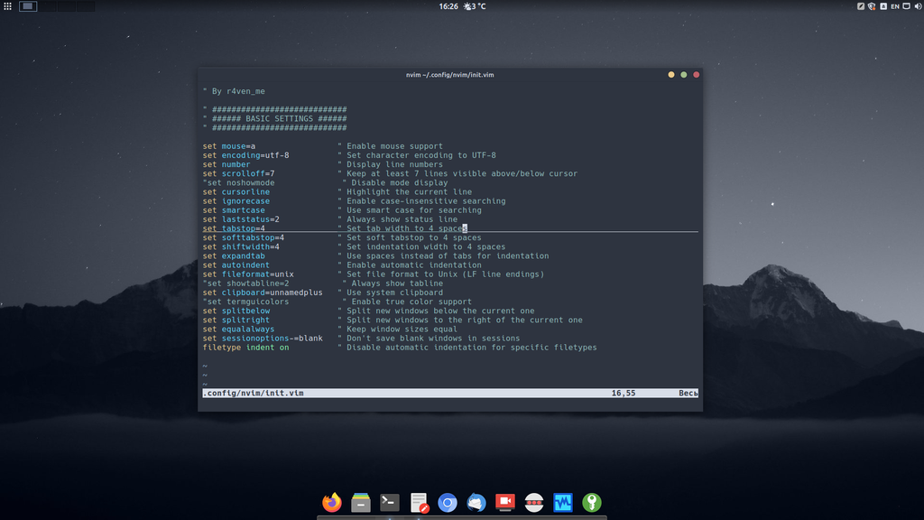 Neovim — конфигурация редактора: базовая настройка