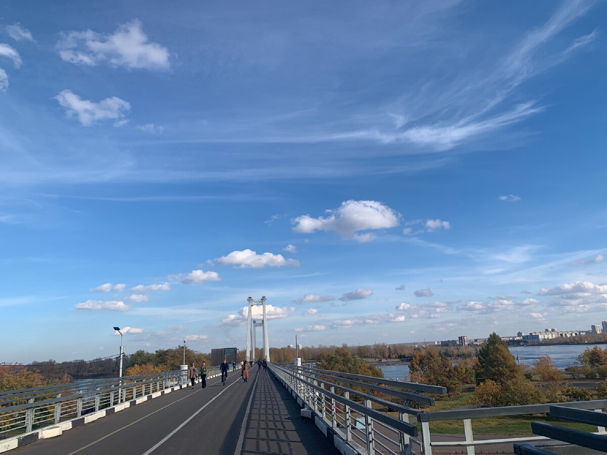 Красивое небо по дороге на о.Татышев. Снимок мой