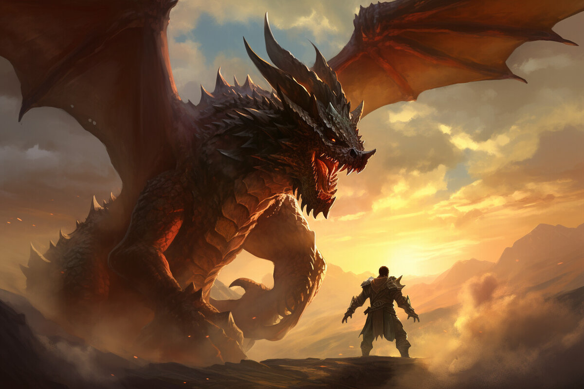 Горыныча моя нейросеть рисовать не умеет. Так что вы уж сами ему ещё пару голов в воображении пририсуйте, ладно? Что с неё, с неруси взять....