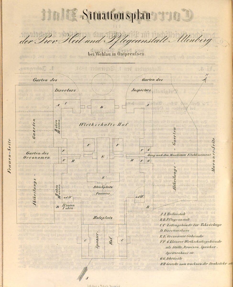 Схема комплекса, опубликованная доктором Р. Бернгарди в журнале 1854 года