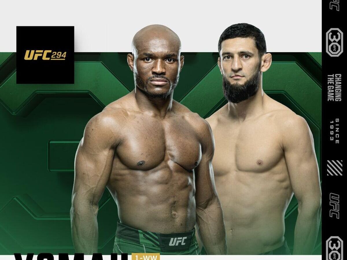    Афиша боя Усмана против Чимаева на UFC 294© UFC Russia