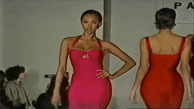 Тайра Бэнкс для HERVE LEGER Осень/Зима  1993/1994
