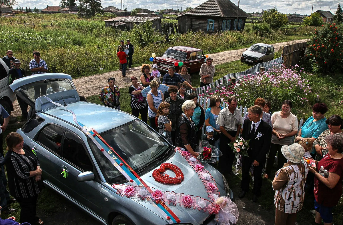 свадебные фото в деревне