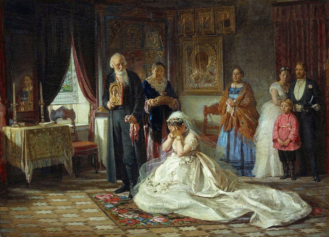 Фирс Журавлев. Перед венцом, 1874