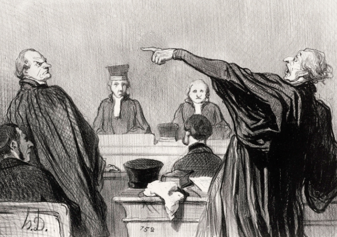 фрагмент офорта Оноре Домье "Адвокаты" источник здесь https://triptonkosti.ru/13-foto/onore-dome-sudi-i-advokaty-kartina-95-foto.html