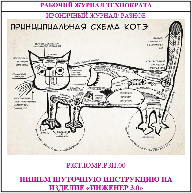 Пишем шуточную инструкцию на изделие «Инженер 3.0»