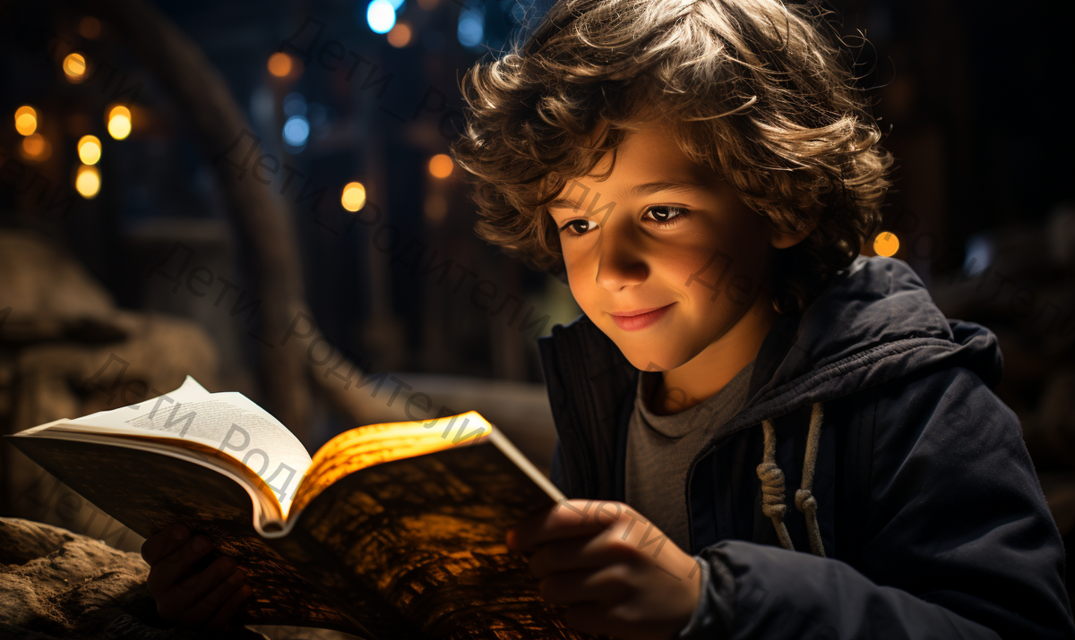 Ребенок читает