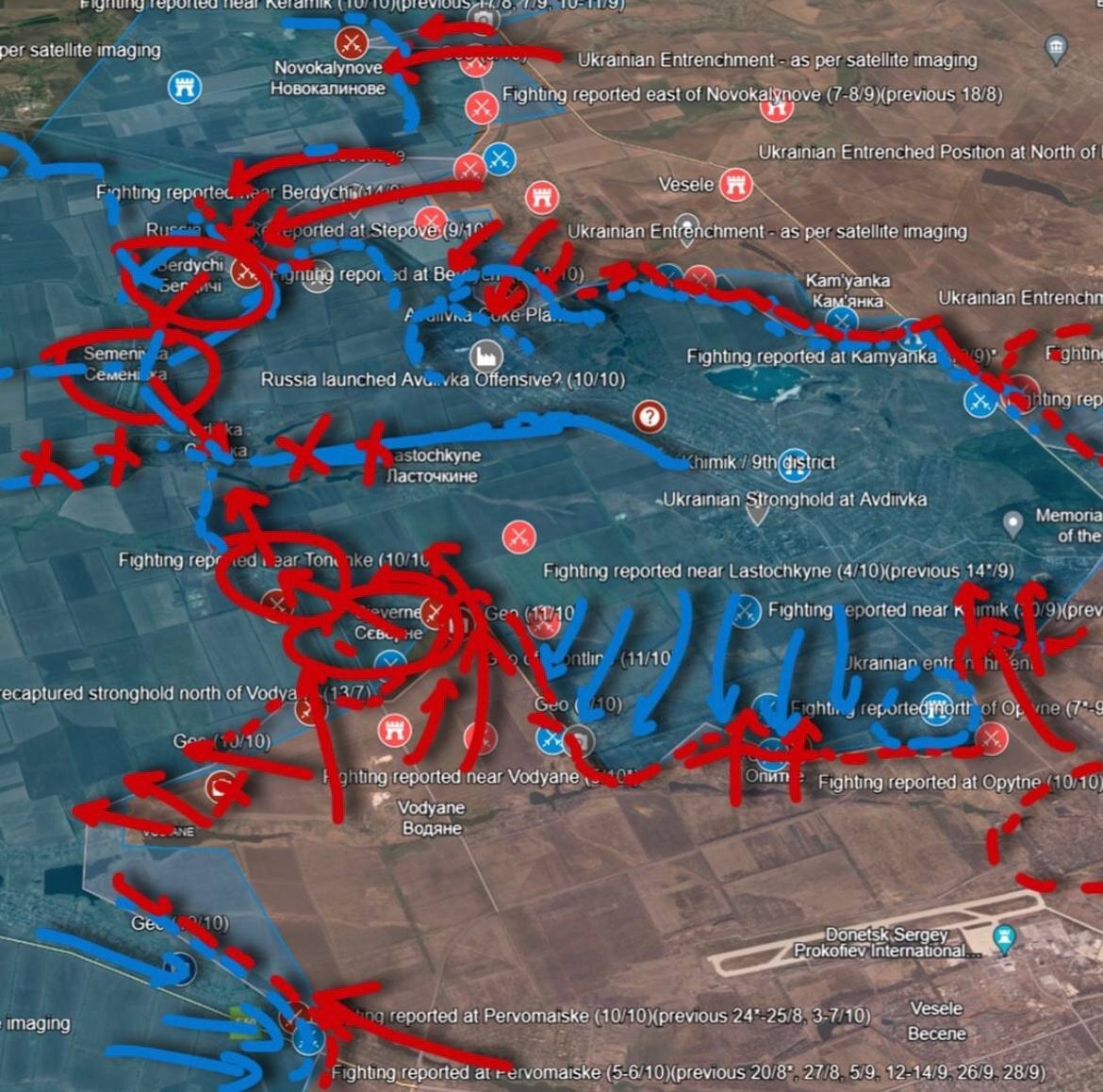 Возможный общий замысел операции.