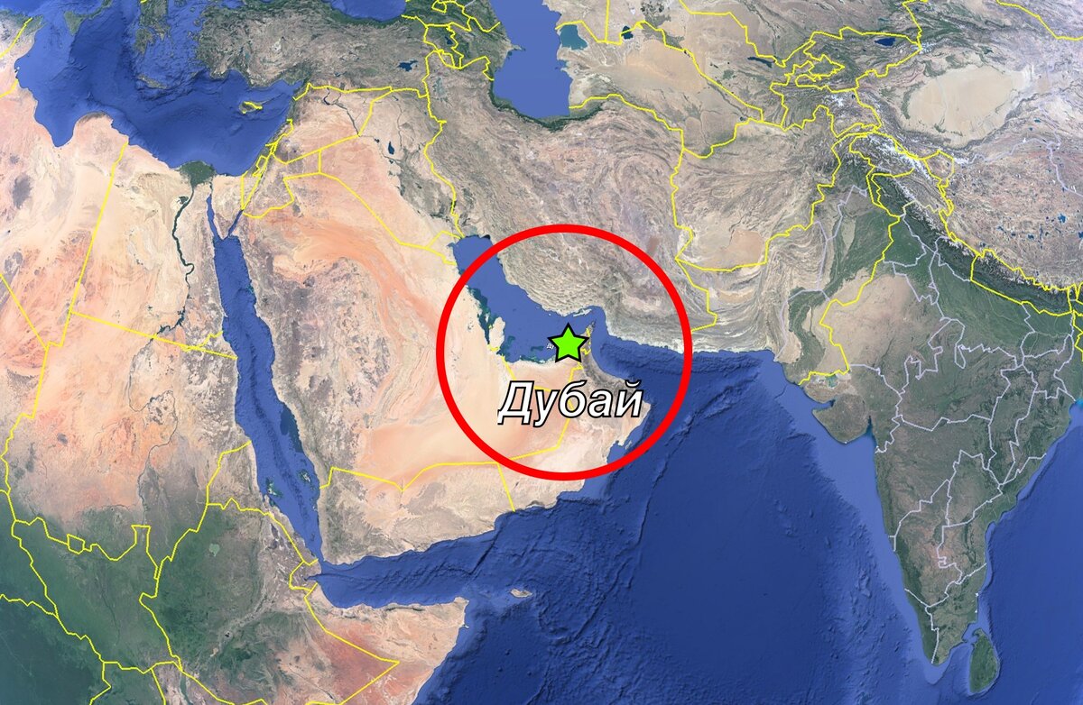 Дубай карта мира острова