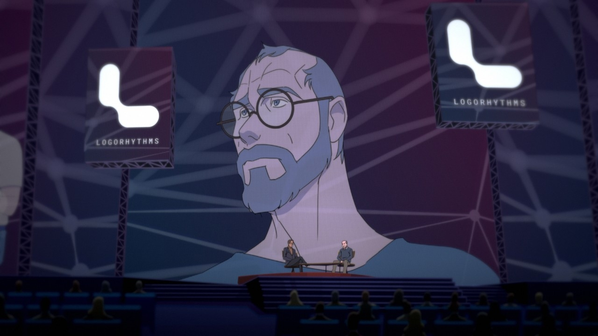 Кадр из мультсериала Пантеон. Кого-то мне этот дяденька о-о-очень напоминает...