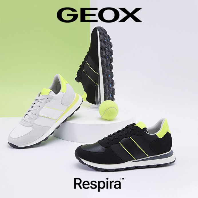 Кроссовки Geox Spherica™ Vintage Series из замши и переработанных материалов