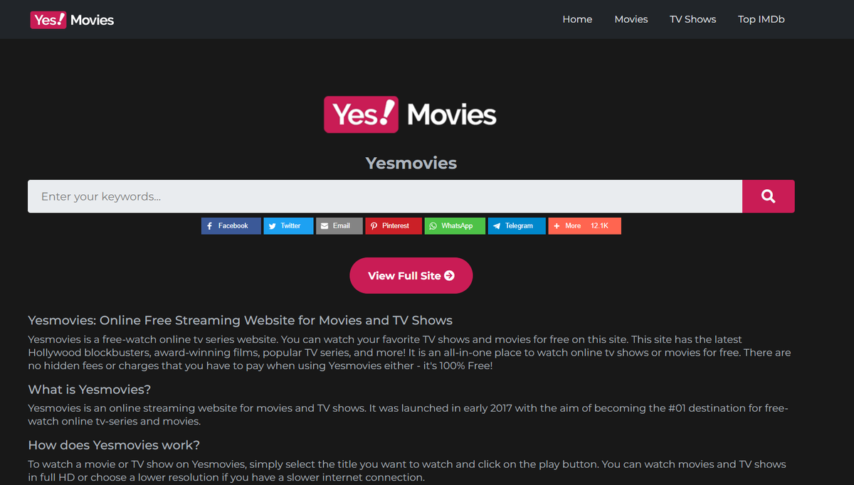 Yesmovies hd on sale