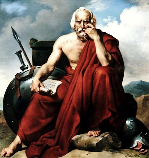 Таким представлял Ликурга французский художник Мерри-Жозеф Блондель