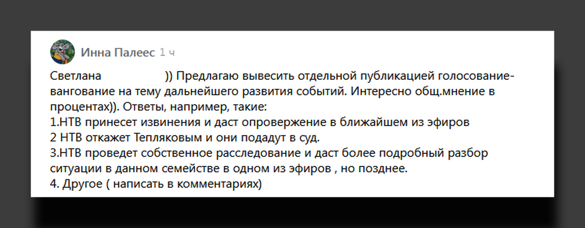 Скрин комментария на канале «Головоломки для любознательных»