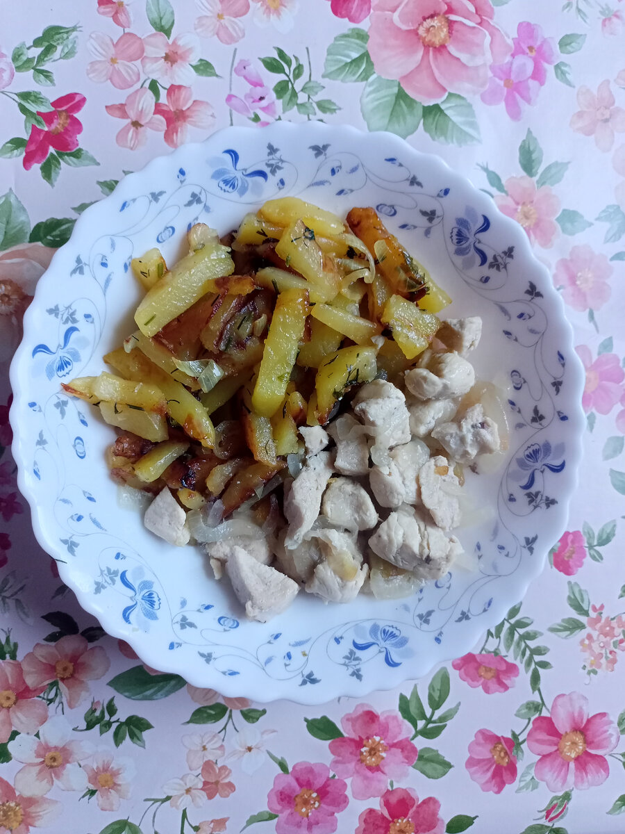 Картошечка с тушенным мясом