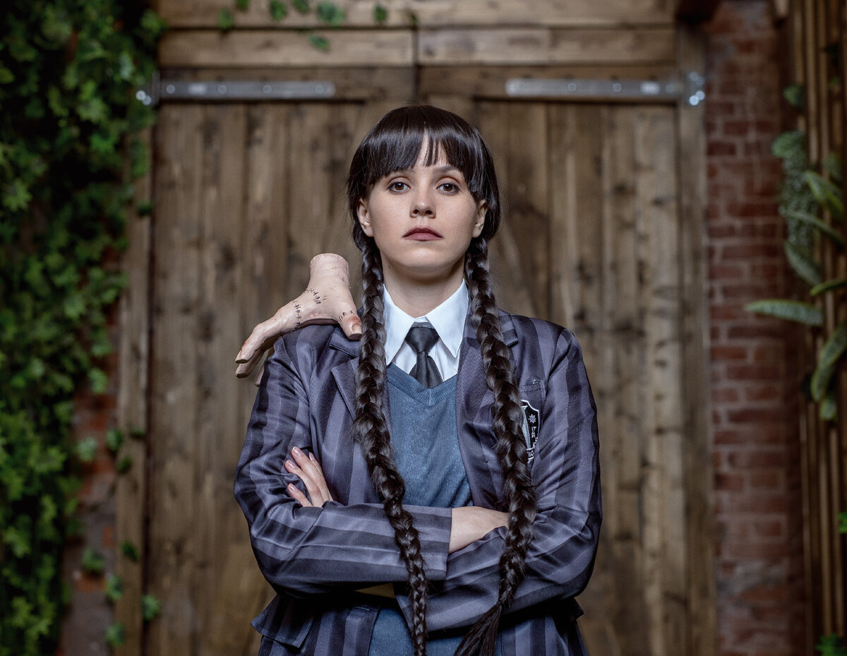 День рождения ребенка в стиле Венсдей 