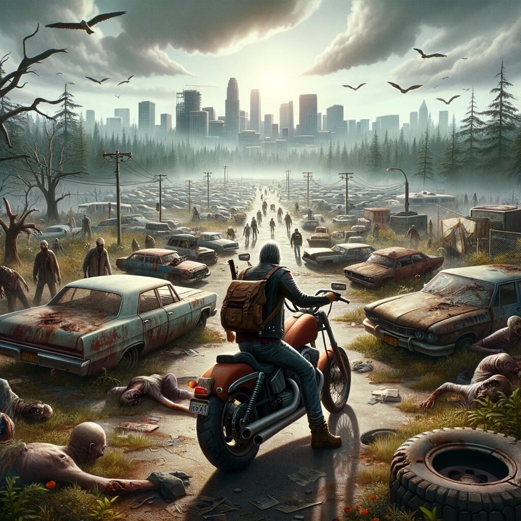 Days gone в представлении нейросети