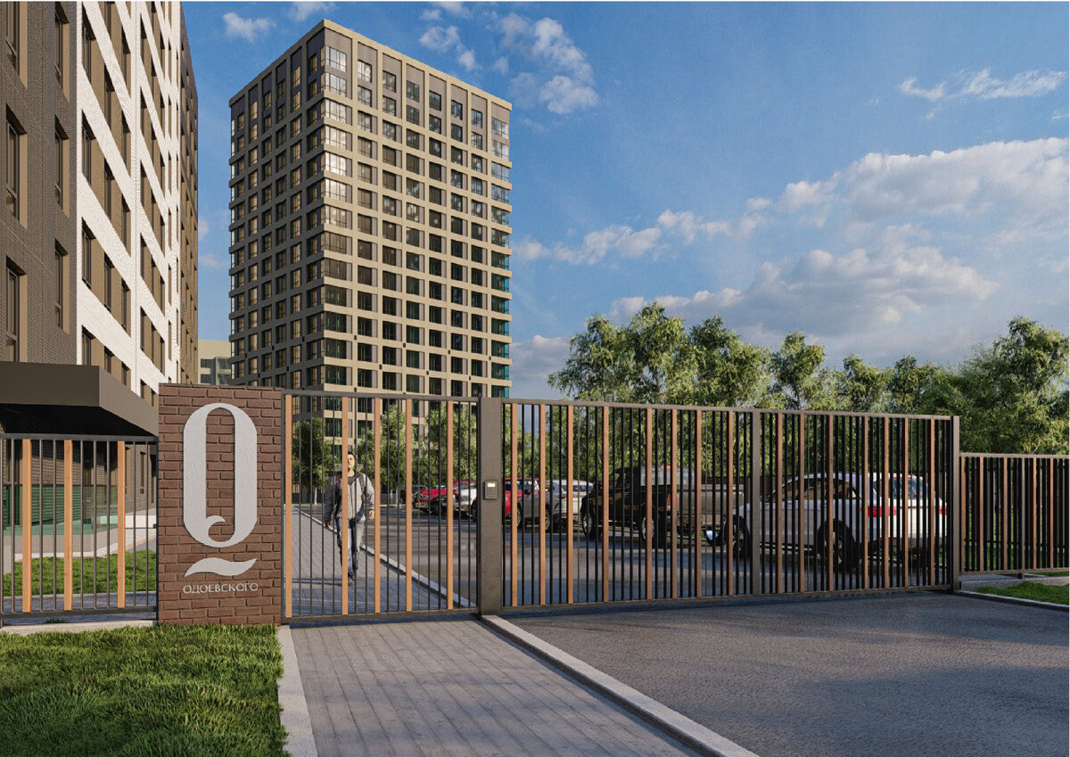 Закрытая придомовая территория комплекса