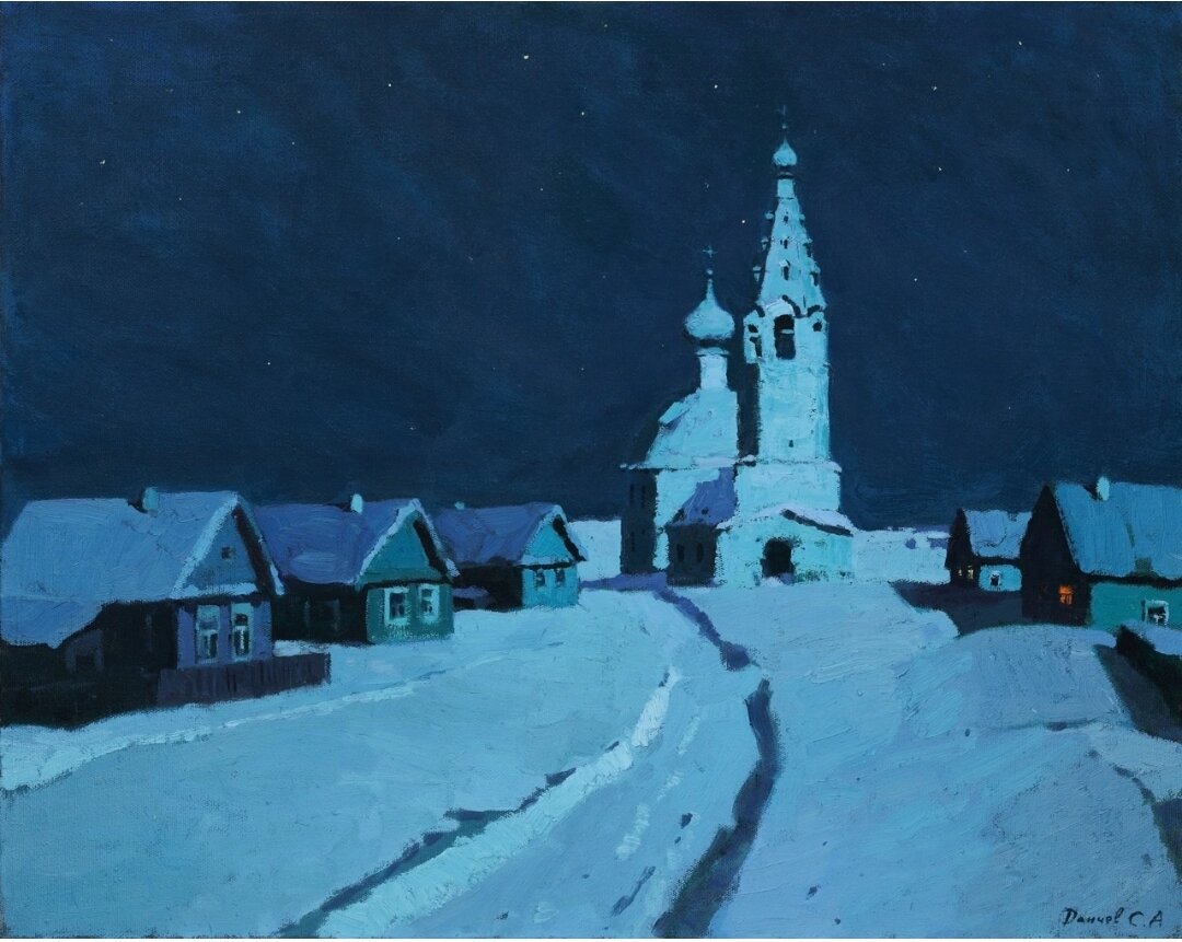 Тихая ночь. 80х100, холст, масло, 2020 год. https://vk.com/danchevs