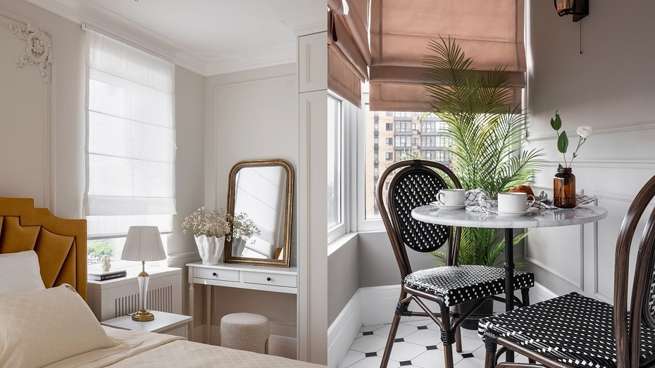 Париж по-русски: квартира 60 кв. м с потрясающим интерьером и комфортной планировкой