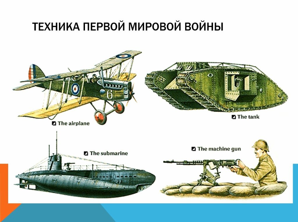 Новые виды оружия первой мировой
