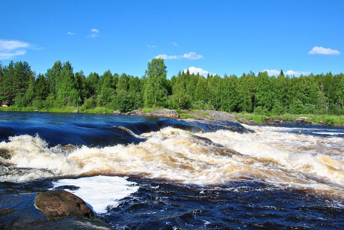 Карелия водопады сплав